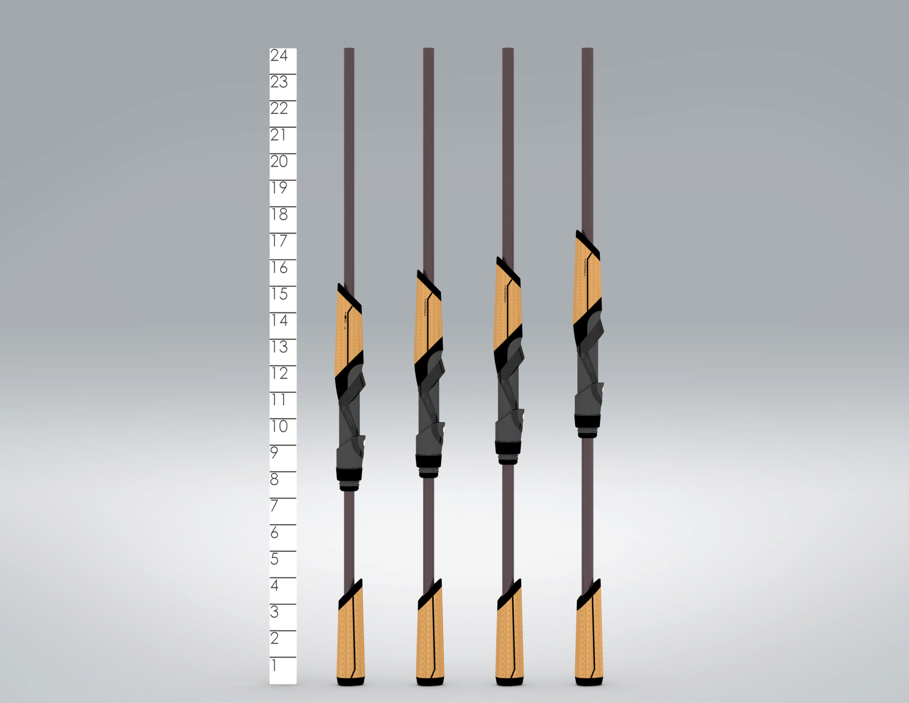 MOJO BASS TRIGON SPINNING RODS