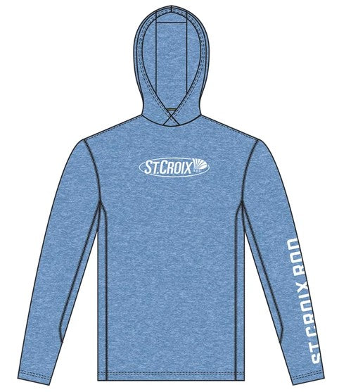 HEATHER BLUE PERFORMANCE LS HOOD