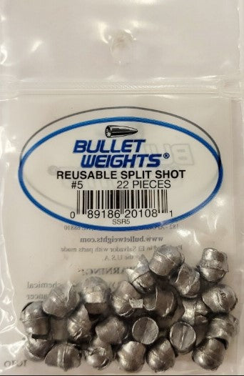 BULLET WEIGHTS REMOVABLE SPLIT SHOT