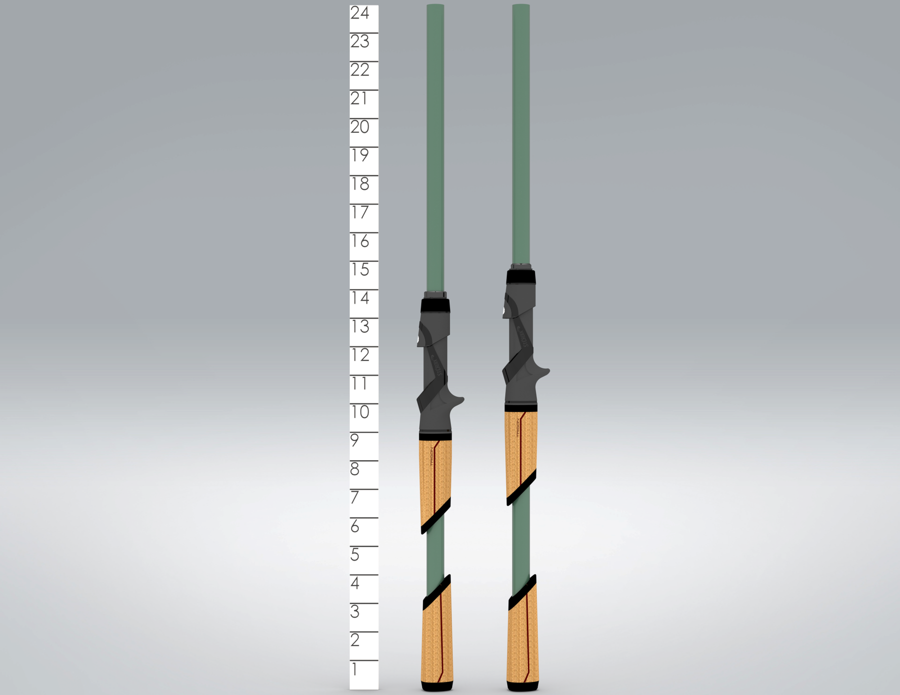 MOJO BASS GLASS TRIGON CASTING RODS