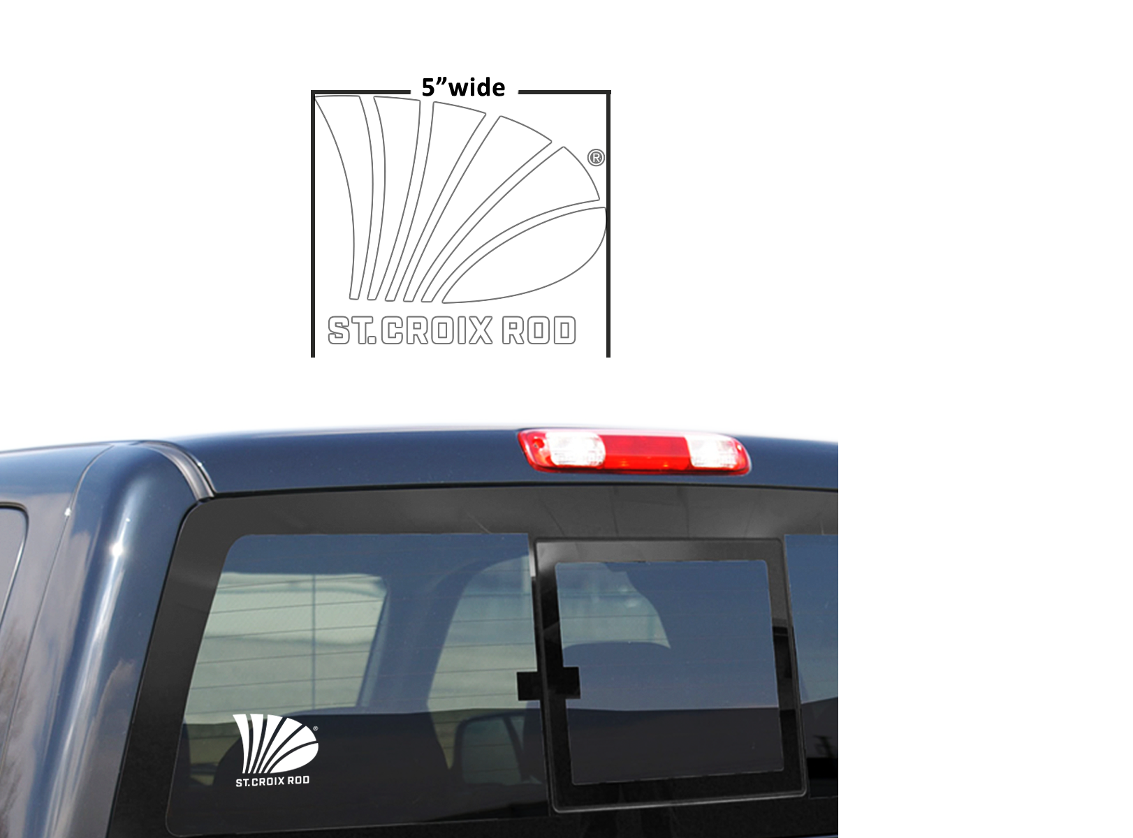 Hooked on St Croix Rods decal