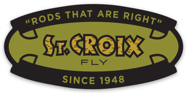 ST. CROIX FLY OVAL STICKER