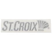 Black st croix decal with white paper over it.