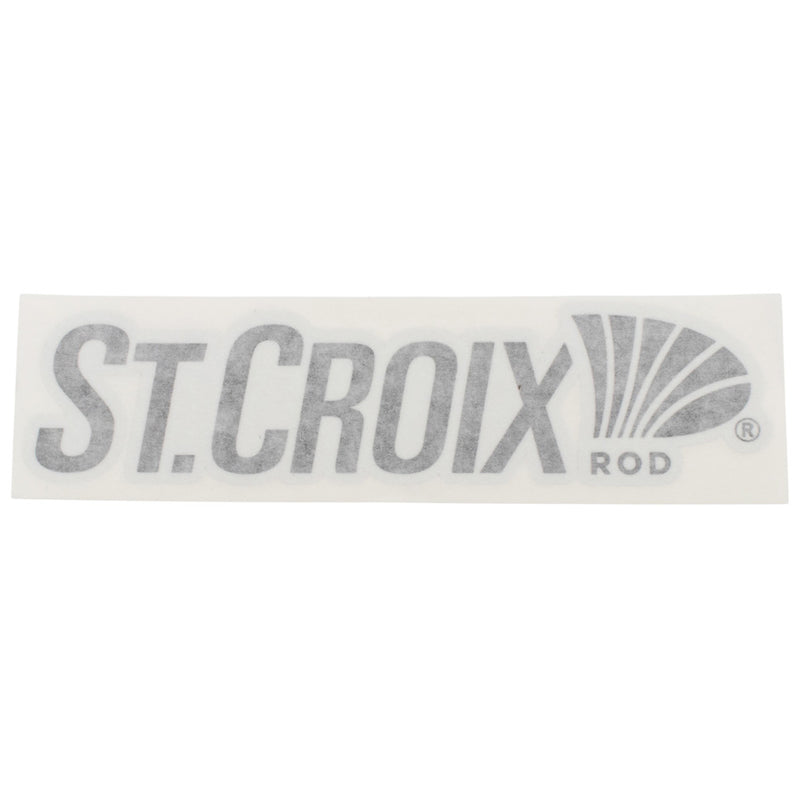 Black st croix decal with white paper over it.