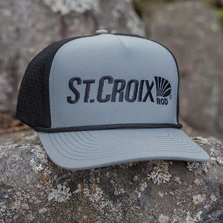 St. Croix 1010 Grey/Black 5 Panel Rope Snapback