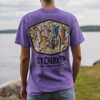St. Croix Camo Lures Comfort Colors Tee