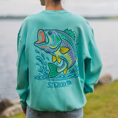 St. Croix Chalky Mint Comfort Colors Crewneck Sweatshirt