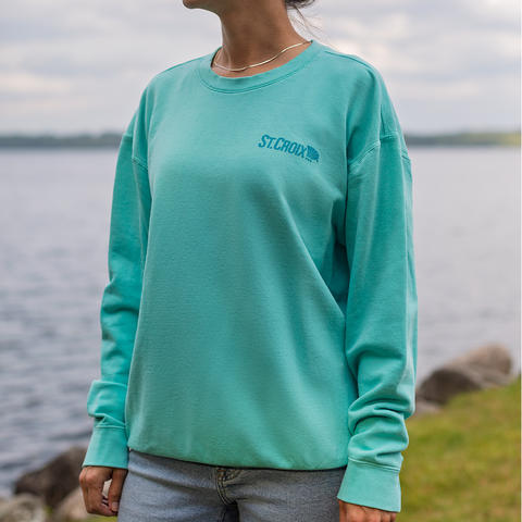 St. Croix Chalky Mint Comfort Colors Crewneck Sweatshirt