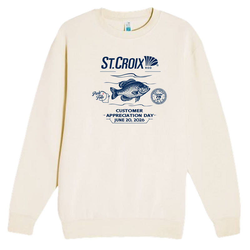 CAD OATMEAL HEATHER PANFISH CREWNECK SWEATSHIRT