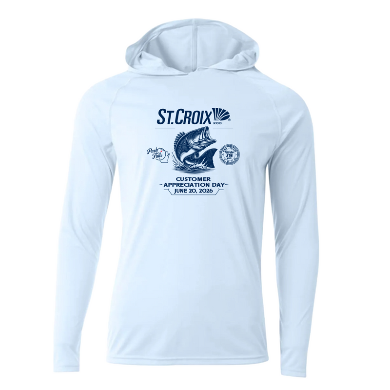 CAD PASTEL BLUE BASS PERFORMANCE HOODIE