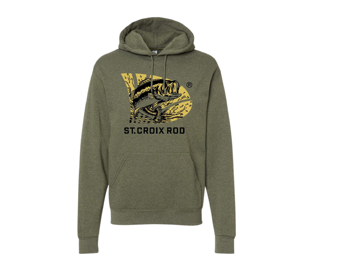 MILITARY GREEN SEASON OPENER HOODIE - BASS
