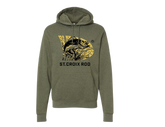 MILITARY GREEN SEASON OPENER HOODIE-WALLEYE