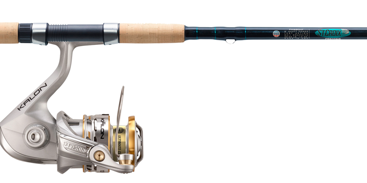 ST CROIX PREMIER SPINNING ROD COMBO PS50ULM & KALON REEL — St. Croix Rods