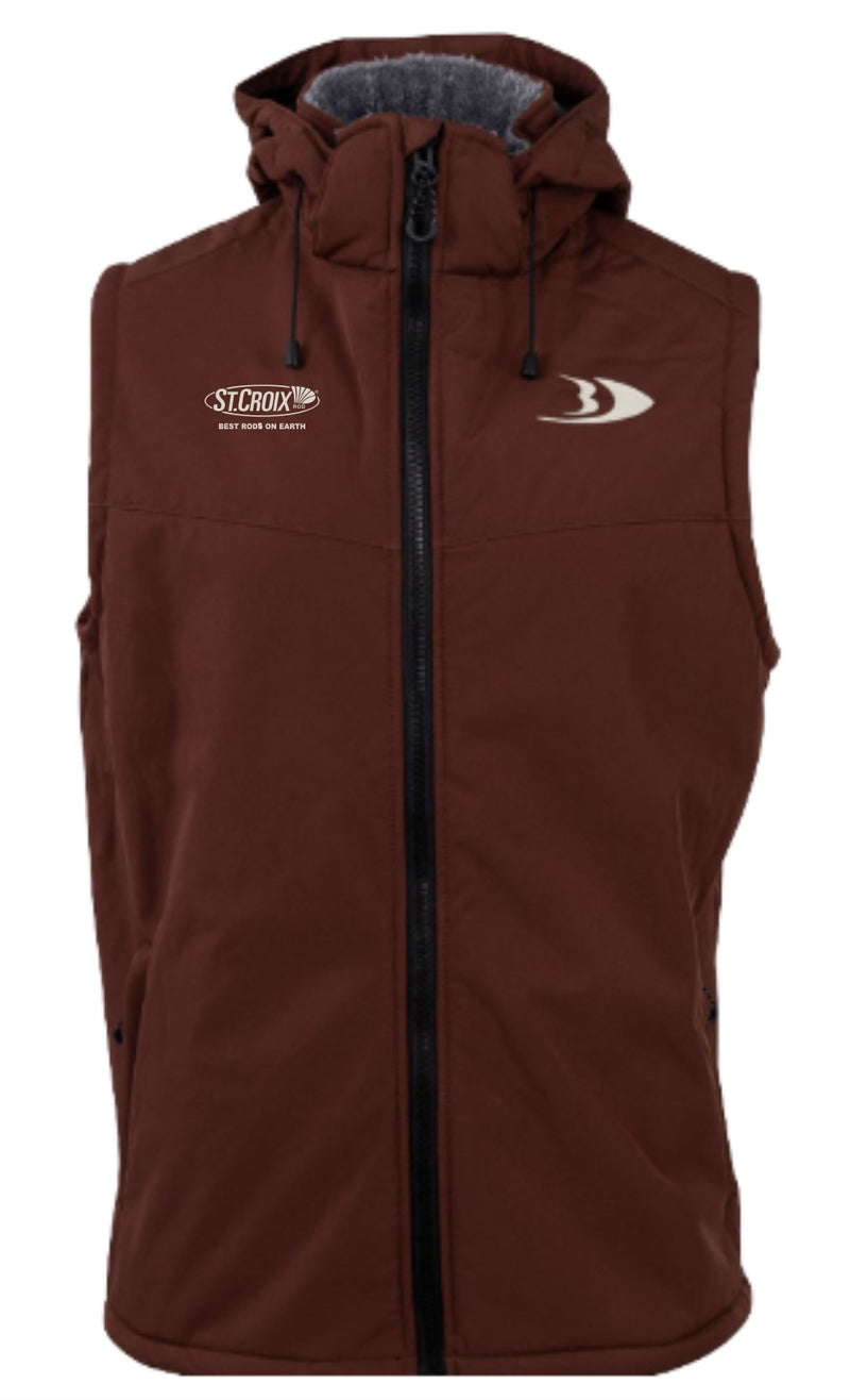BLACKFISH SOFT SHELL GALE VEST - BROWN