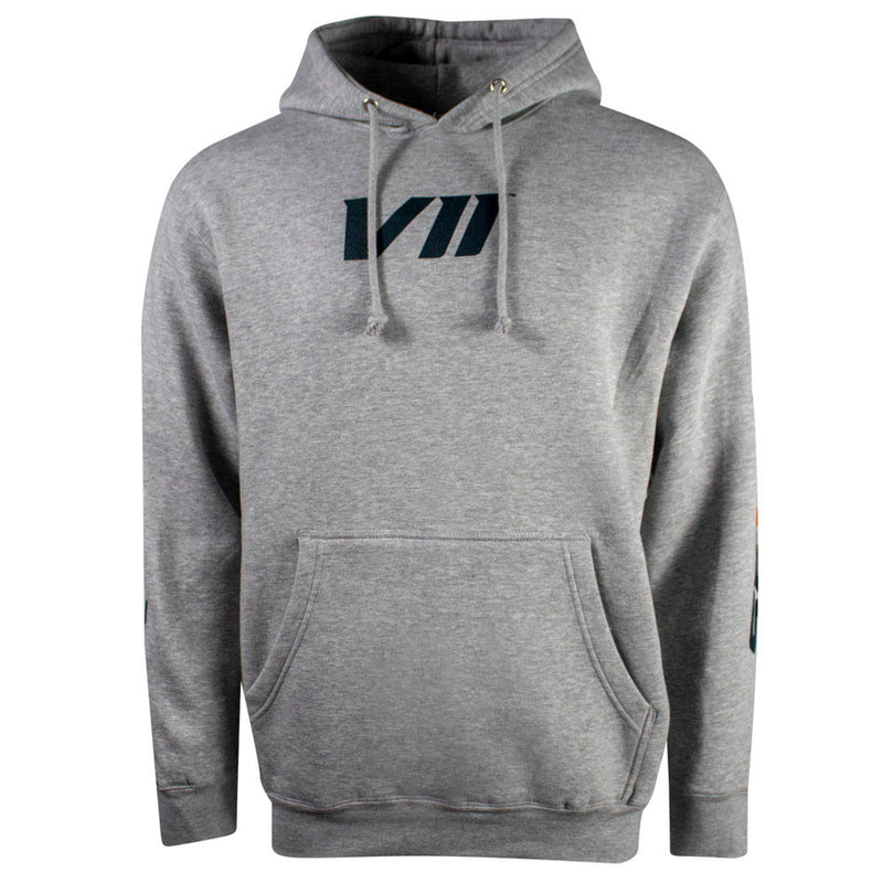Light gray hoodie with a black 'SEVIIN' logo on the chest.