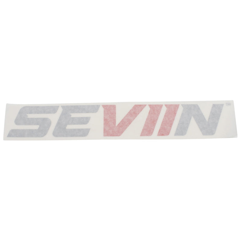 Large rectangular grey and red 'SEVIIN' logo decal.