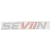 Rectangular grey and red 'SEVIIN' logo decal.