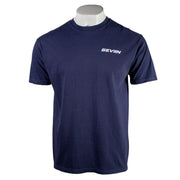 Navy blue t-shirt with 'SEVIIN' logo on the left chest.