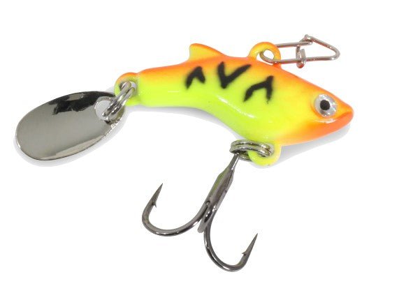 clickbait fishing lure Clam Tikka Flash - Orange Tiger Glow