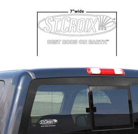 ST. CROIX CLASSIC WHITE DECAL 7"