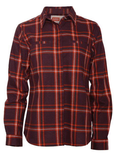 STORMY KROMER THE WEEKENDER WOMEN'S FLANNEL SHIRT w/ST CROIX EMBROIDERED LOGO