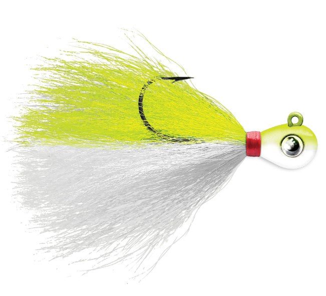 Kalin's Google Eye Hair Jig - Chartreuse/White Kalin's Google Eye Hair Jig - Chartreuse/White