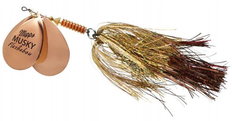 copper delta blades for musky fishing lures DOUBLE BLADE MUSKY FLASHABOU