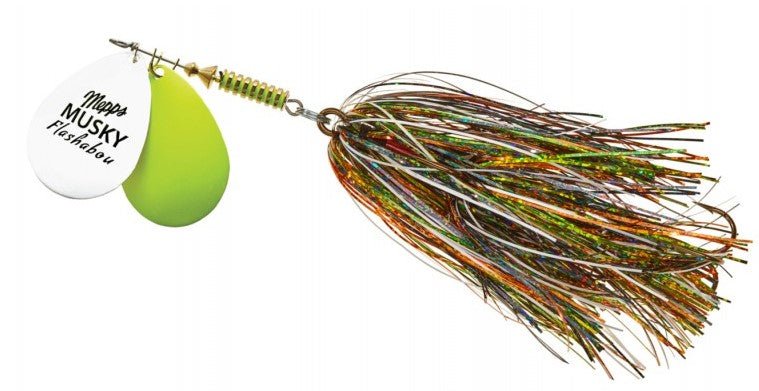 copper delta blades for musky fishing lures Mepps Double Blade Musky Flashabou, Wild Thing