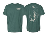 HEATHER GREEN WALLEYE TEE