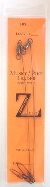 MUSKY / PIKE SOLID WIRE LEADERS (SINGLE STRAND)