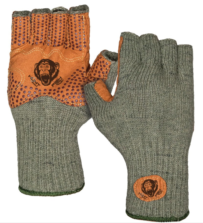 FISH MONKEY WOOLY HALF FINGER GLOVE