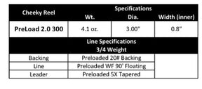 CHEEKY PRELOAD 2.0 300 FLY REEL
