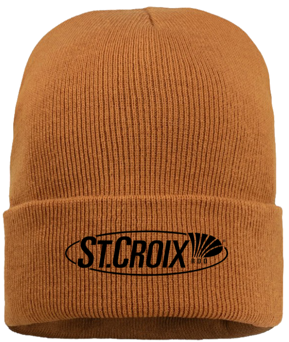 COYOTE BROWN BEANIE W/ ST. CROIX LOGO