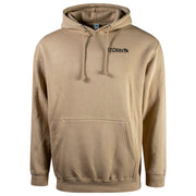 Beige hoodie with a black St. Croix logo on the left chest.