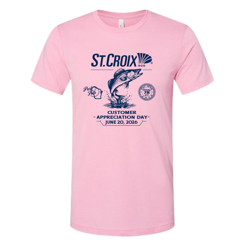 CAD PINK WALLEYE TEE