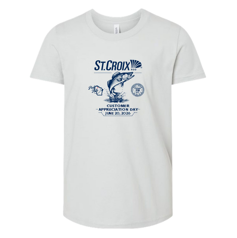 CAD SILVER WALLEYE YOUTH TEE