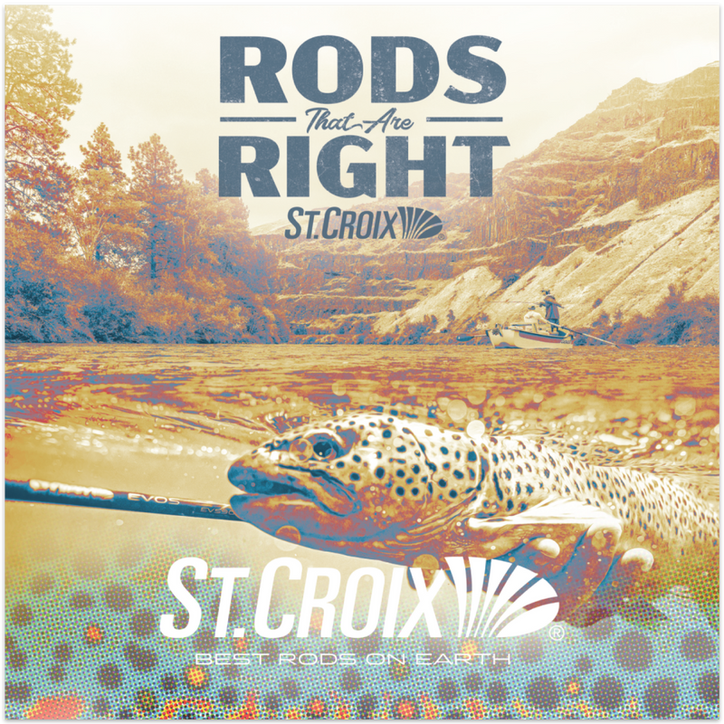 ST. CROIX "RODS THAT ARE RIGHT" RECTANGLE STICKER