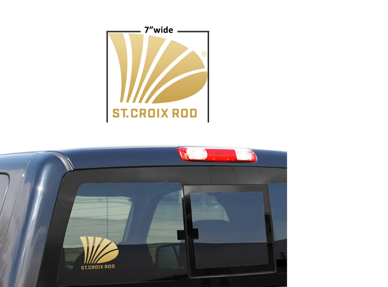 ST. CROIX 7" GOLD DECAL