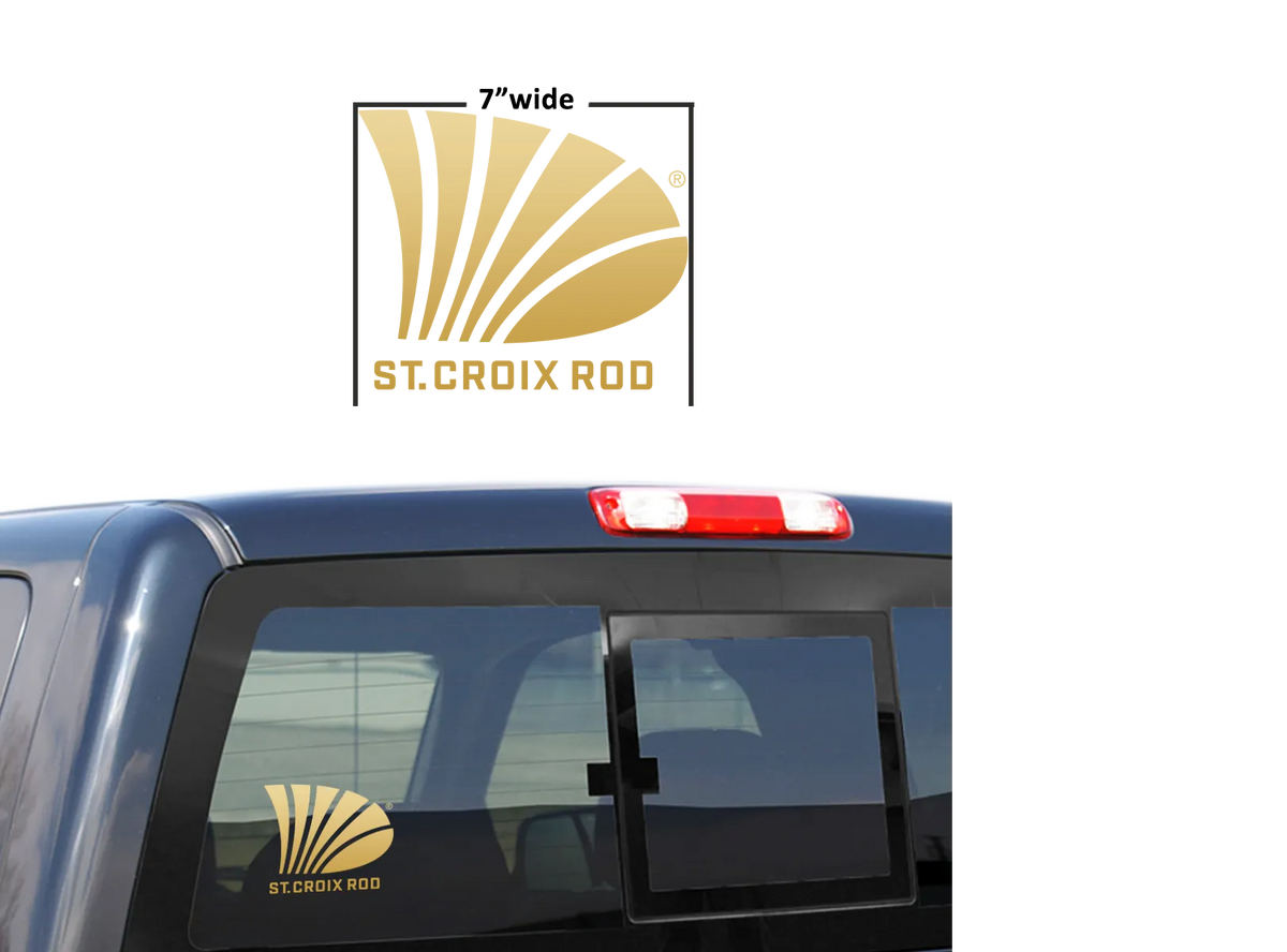 ST. CROIX 7" GOLD DECAL