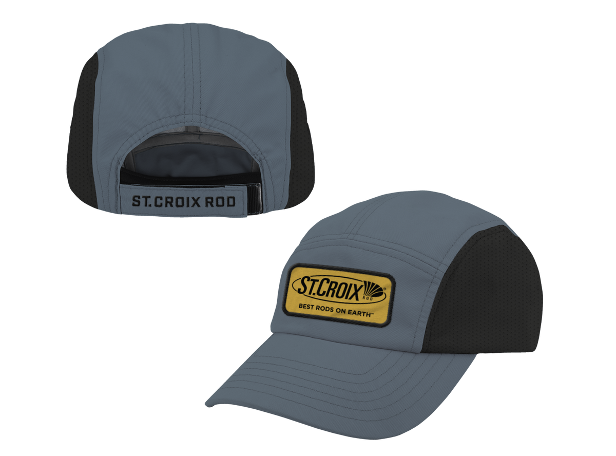 St. Croix Fishing Rods Logo Printed Baseball Cap Black Hat Size S